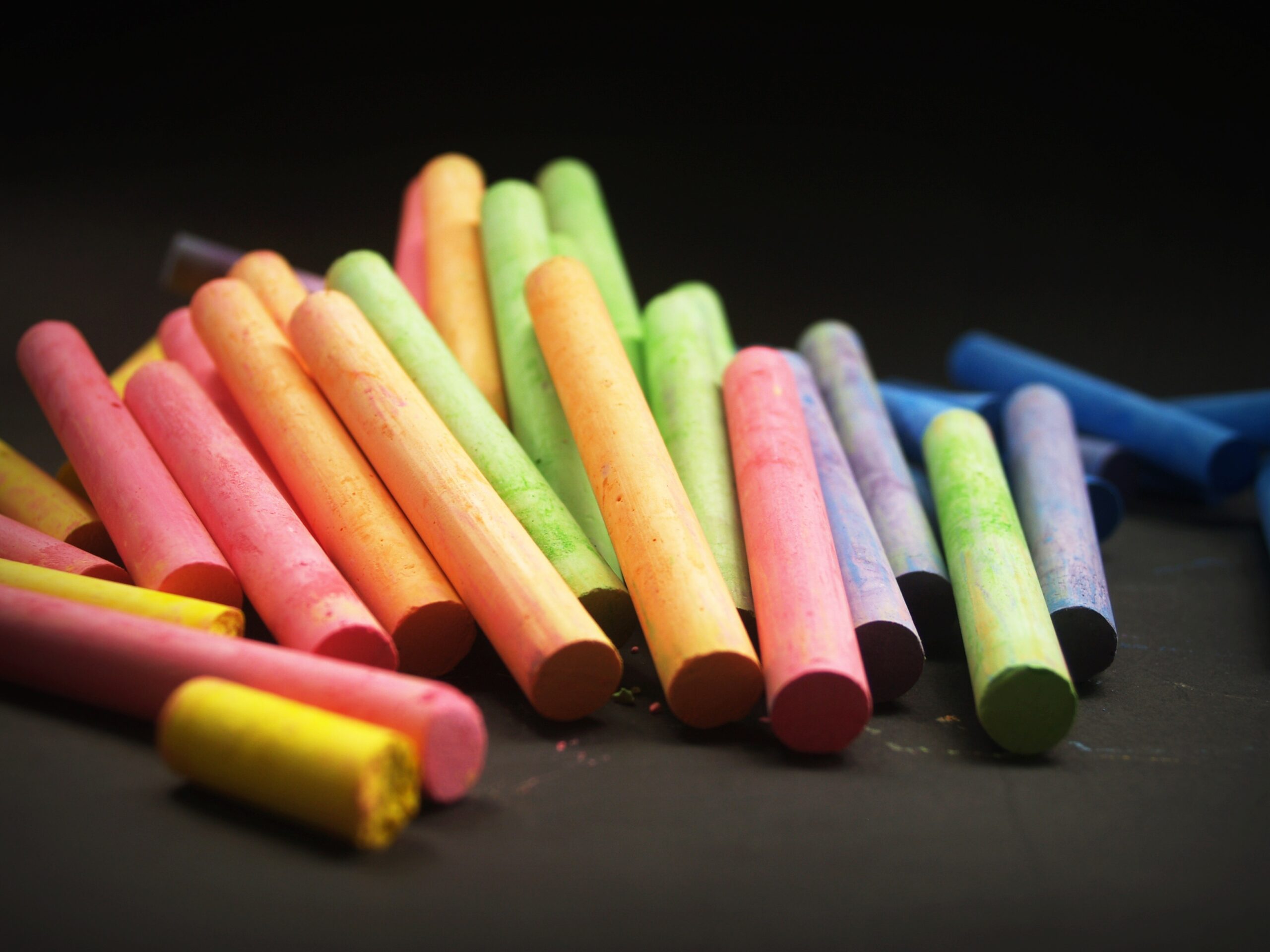 Kreiden in allen Farben